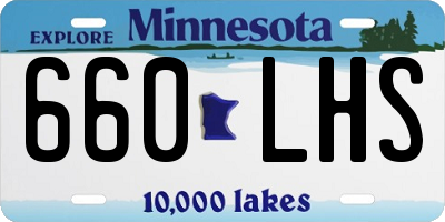 MN license plate 660LHS