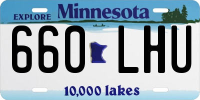 MN license plate 660LHU