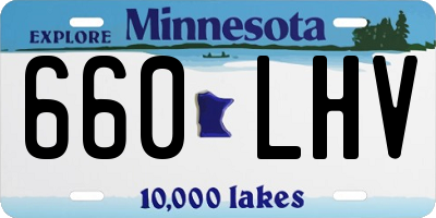 MN license plate 660LHV
