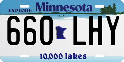 MN license plate 660LHY
