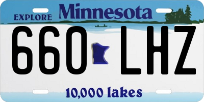 MN license plate 660LHZ