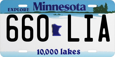 MN license plate 660LIA