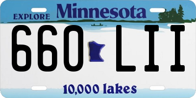 MN license plate 660LII