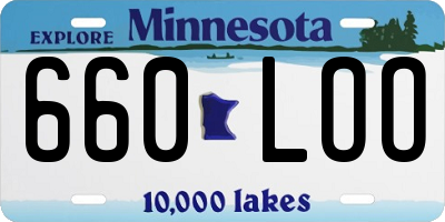 MN license plate 660LOO