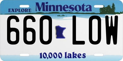 MN license plate 660LOW