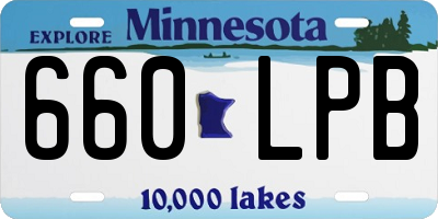 MN license plate 660LPB