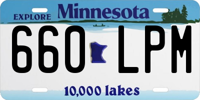 MN license plate 660LPM