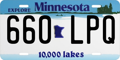 MN license plate 660LPQ