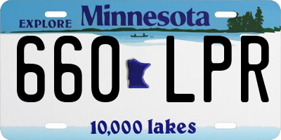 MN license plate 660LPR