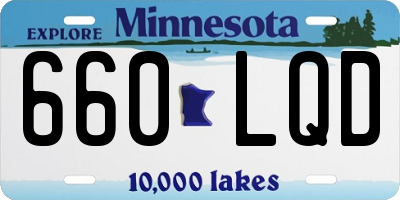 MN license plate 660LQD