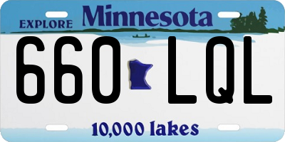 MN license plate 660LQL