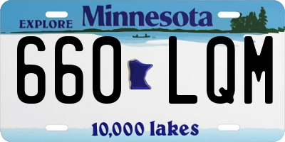 MN license plate 660LQM