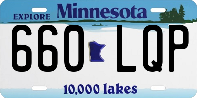 MN license plate 660LQP