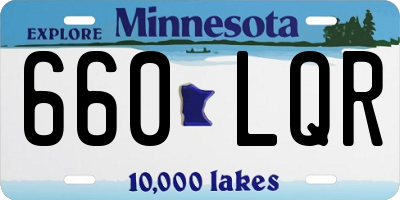 MN license plate 660LQR