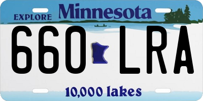 MN license plate 660LRA