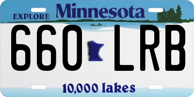 MN license plate 660LRB