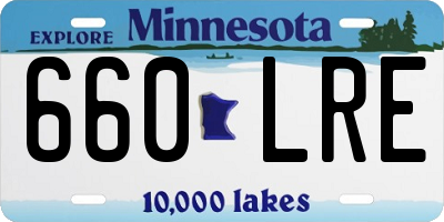 MN license plate 660LRE