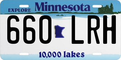 MN license plate 660LRH