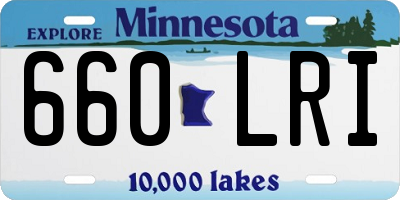 MN license plate 660LRI