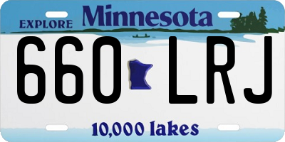 MN license plate 660LRJ