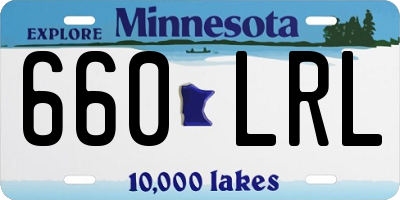 MN license plate 660LRL