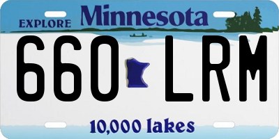 MN license plate 660LRM