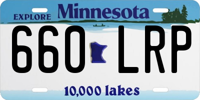 MN license plate 660LRP