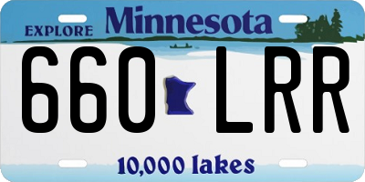 MN license plate 660LRR