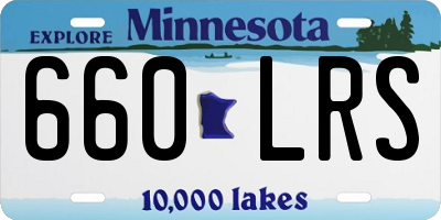 MN license plate 660LRS