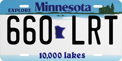MN license plate 660LRT