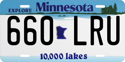 MN license plate 660LRU