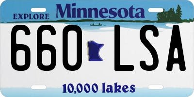 MN license plate 660LSA