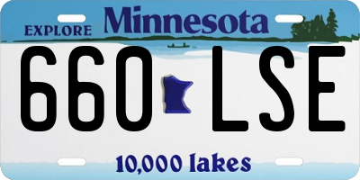 MN license plate 660LSE