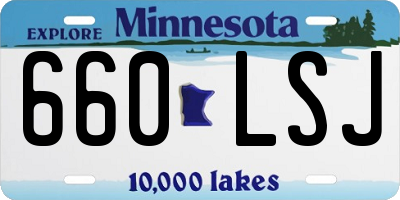 MN license plate 660LSJ
