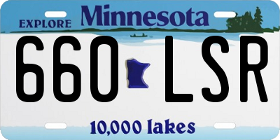 MN license plate 660LSR