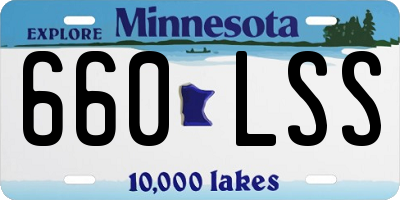 MN license plate 660LSS