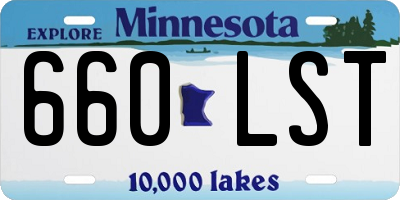 MN license plate 660LST