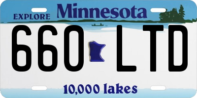 MN license plate 660LTD