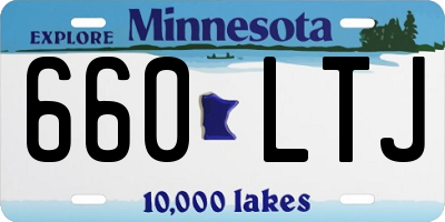 MN license plate 660LTJ