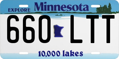 MN license plate 660LTT