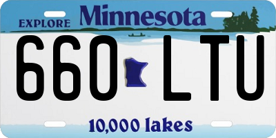 MN license plate 660LTU
