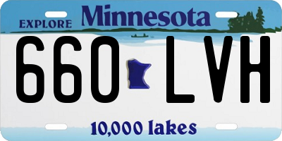 MN license plate 660LVH