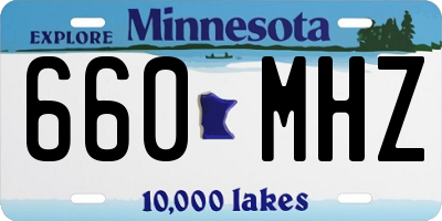MN license plate 660MHZ