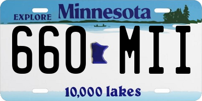 MN license plate 660MII