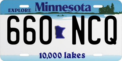 MN license plate 660NCQ