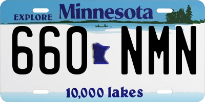 MN license plate 660NMN