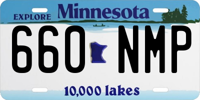 MN license plate 660NMP