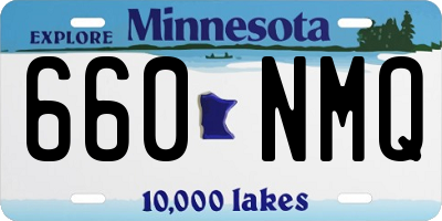 MN license plate 660NMQ