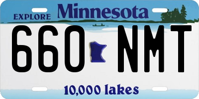MN license plate 660NMT