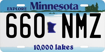 MN license plate 660NMZ